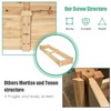 Costway Wooden Vegetable Raised Garden Bed Backyard Patio Grow Flowers Planter - 4 of 4