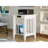 AFI Furnishings Mission Printer Stand with Charger WH - 2 of 4