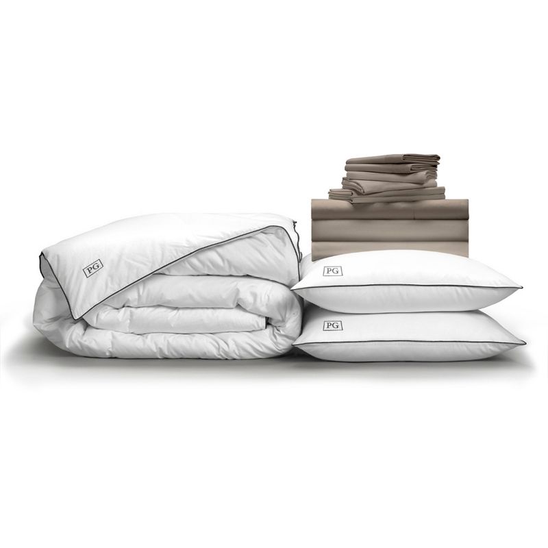 Luxe Soft & Smooth Perfect Bedding Bundle, with White Goose Down, 1 of 9
