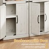 CuisinSmart 68.7" Tall 5-Shelf Bookcase, Farmhouse Wooden Bookshelf, Freestanding 5-Tier Display Cabinet for Living Room, Bedroom, Office - 4 of 4