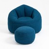 NicBex Bean Bag Chair,Beanbag Chair with Footrest,Adult Lounge Sofa with Padded Foam Padding,Comfy Chair for Living Room Bedroom - 4 of 4