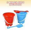 ArtCreativity 6" Beach Bucket and Shovel for Kids (Pack of 2) - 2 of 4