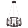 Golden Lighting Marco 4-Light Semi-flush in Matte Black with Clear Glass - 2 of 2