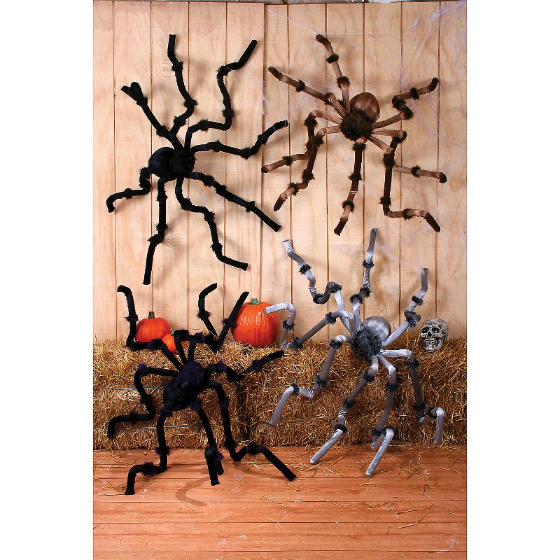 Halloween Express  Giant Light Up Bendable Spider Halloween Decoration - Size 8 ft - Black, 2 of 3