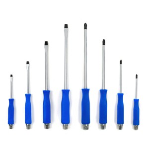Stark USA 8PC Hammer Head Magnet Tip Screwdriver Set Phillips and Slotted Flat - 1 of 4
