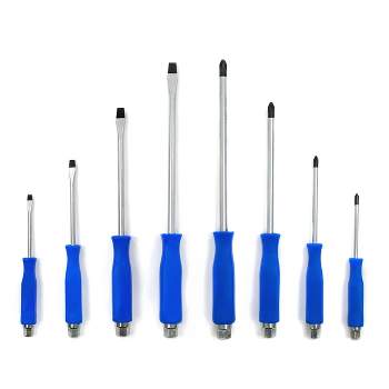 Stark USA 8PC Hammer Head Magnet Tip Screwdriver Set Phillips and Slotted Flat