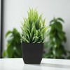 Unique Bargains Plant Fake Frosted Plastic Green 2.36"x2.36"x7.48" 1Pc - 2 of 4