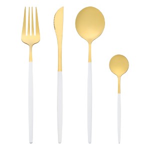 REGALWOVEN Stainless Steel Durable Rust-Proof Corrosion Resistant Flatware Set 4 Pcs 1 Set - 1 of 4