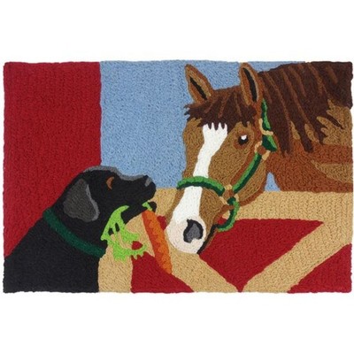 Jellybean Barn Friends Indoor & Outdoor Accent Rug 20" X 30"