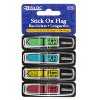 BAZIC Products® Neon Color Printed Sign Here Flags with Dispenser, 100 Per Pack, 12 Packs - 2 of 4