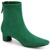 BLISSFUL STEP Women's Block Heels Square Toe Back Zip Ankle Boots - 3 of 4