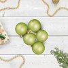 Northlight 12ct Shatterproof Matte Christmas Ball Ornament Set 4" - Green - 2 of 3