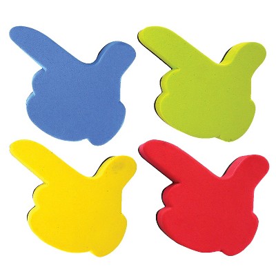 Flipside Magnetic Finger Pointer Eraser 4/Pack 6 Pack/Bundle (FLP35010)