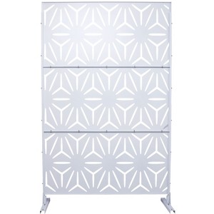 CAVINAS Matrix Metal Decorative Patio Screens, Outdoor & Indoor, Freestanding Decorative Privacy Screen for Deck Balcony Patio - 1 of 4