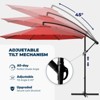10ft Outdoor Cantilever Umbrella - Offset Patio Umbrella with Easy Tilt, 99.9% UV Protection, and Sturdy Iron Frame for Garden, Pool, Backyard - 3 of 4
