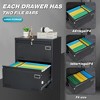 Anybear 2 Drawer Metal Lateral File Cabinet with Lock,Office Vertical Files Cabinet for A4 - 2 of 4