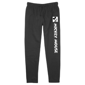 Junior's Mickey & Friends Classic Portrait Logo Jogger Sweatpants - 1 of 3