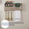 Sawyer Mill Blue Farmhouse Muslin Bleached White Tea Towel 19x28 - 3 of 4