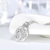 Family Tree Life Pendant Necklace for Women Sterling Silver Cz Ginger Lyne Collection - 3 of 4