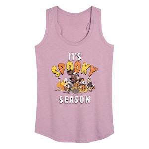 Women's Disney It's Spooky Season Graphic Racerback Tank - Heather Orchid - Large - 1 of 4