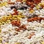 cream, mustard, rust, dusty coral, dark brown, medium gray