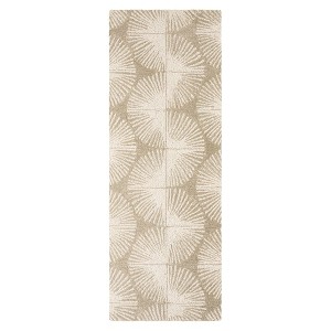 NICOLE MILLER NEW YORK Kendall Fluted Geo Handcrafted Area Rug, 100% Wool Rug - 1 of 4