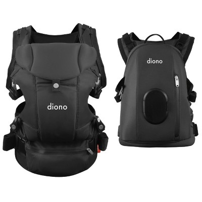 Diono Carus Complete 4-in-1 Baby Carrier, Detachable Backpack, Front & Back Carry