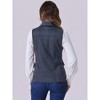 INSPIRE CHIC Women's Buttoned Sleeveless Faux Suede Utility Vest with Cargo Pocket - 4 of 4