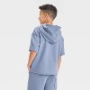 Boys' Knit Short Sleeve Hoodie Sweatshirt - art class™ - 2 of 3