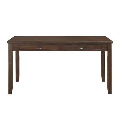 Vynxaria Dark Cherry Finish Dining Table, 4 Drawers, Transitional Style Wooden Furniture, Ideal for Dining & Kitchen Spaces
