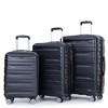 BEAFUP Set of 3 Luggage Sets PC Lightweight & Durable Expandable Suitcase with Two Hooks, Double Spinner Wheels, TSA Lock, (21/25/29) - 2 of 4