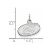 Black Bow Jewelry 14k White Gold Carolina Hurricanes NHL Extra Small Pendant - 2 of 3