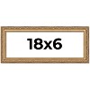 PosterPalooza | 18x6 Wood Antique Frame with UV Acrylic, 4 Finishes: Bronze, Gold, Silver, and Black - 2 of 4