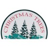 Rustic Christmas Tree Wall Sign – 14" Metal Holiday Decoration – White, Red, Green – By Melrose - 2 of 3