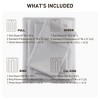 600 Thread Count Cotton Blend Deep Pocket Ultra Soft Fuzzy Sheet Set, Prime Bedding Sets for Bedroom, Cozy Winter Bedding for Luxury Decor Style, Machine Washable Fitted Sheet for Queen / King Size, Xmas Bedding - 4 of 4