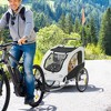 Aosom Dog Bike Trailer 2-In-1 Pet Stroller with Canopy and Storage Pockets - 3 of 4