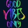 Adult Design By Humans Good Vibes Only Rainbow Pride By Samcole18 Tank Top - 2 of 2