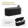 Lyngins Oval Storage Ottoman Bench, Upholstered Fabric End of Bed Stool with Safety Hinge for Bedroom, Entryway Bench, Ottoman with Storage - 4 of 4