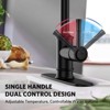 DOMETOUR 3-Mode Pull Down Kitchen Faucet, Single Handle, 360° Rotation, Stainless Steel, No Lead, Black - 4 of 4