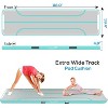 SereneLife 9.8 ft Tumbling Gymnastics Inflatable Air Mat with Electric Air Pump and Accessories - Waterproof Design - 2 of 4