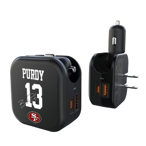 NFL San Francisco 49ers Players Game Tactic 18-Watt 2 in 1 USB A/C Charger - 1 of 3