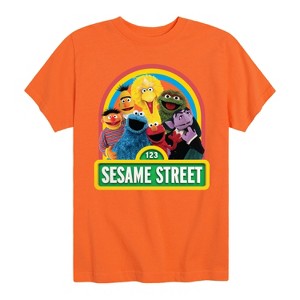 Boys' - Sesame Street - Group Elmo And Friends Short Sleeve Graphic T-Shirt - 1 of 4