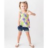 RuffleButts Toddler Girls' Stretch Denim Shorts - 3 of 4