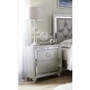 NicBex 2/5 Mirror Accents Drawer Vertical Dresser,Modern Chest of Drawers with Bun Foot for Bedroom,Living Room,Entryway,Gray - 2 of 4