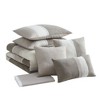 King Comforter Set Ultra Soft Faux Suede Fashion Bedding Sets with Shams, Throw Pillows, and Bed Skirt, Taupe - 3 of 4