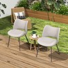 Luck Live Set of 2 armless upholstered dining chairs, which is suitable for multiple scenarios. - 3 of 4