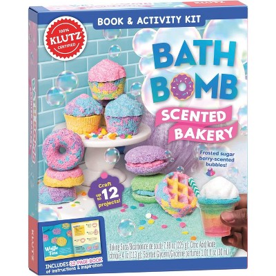 Klutz Bath Bomb Scented Bakery Craft Kit, Includes 6 Molds & 32‑Page Book, Ages 10 and Up, 1 ct