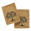 Black Willow Tree Tan Bath Towel Set of 2 27x54 VHC Brands - 3 of 4