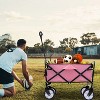 Kumasinova Collapsible Foldable Wagon Cart with Strapping System,Beach Wagon Heavy Duty Utility Wagon Grocery Cart for Camping,Garden,225lbs - 2 of 4