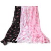 Women's Light weight 100% Polyester Breast Cancer Awareness Scarf - 3 of 4